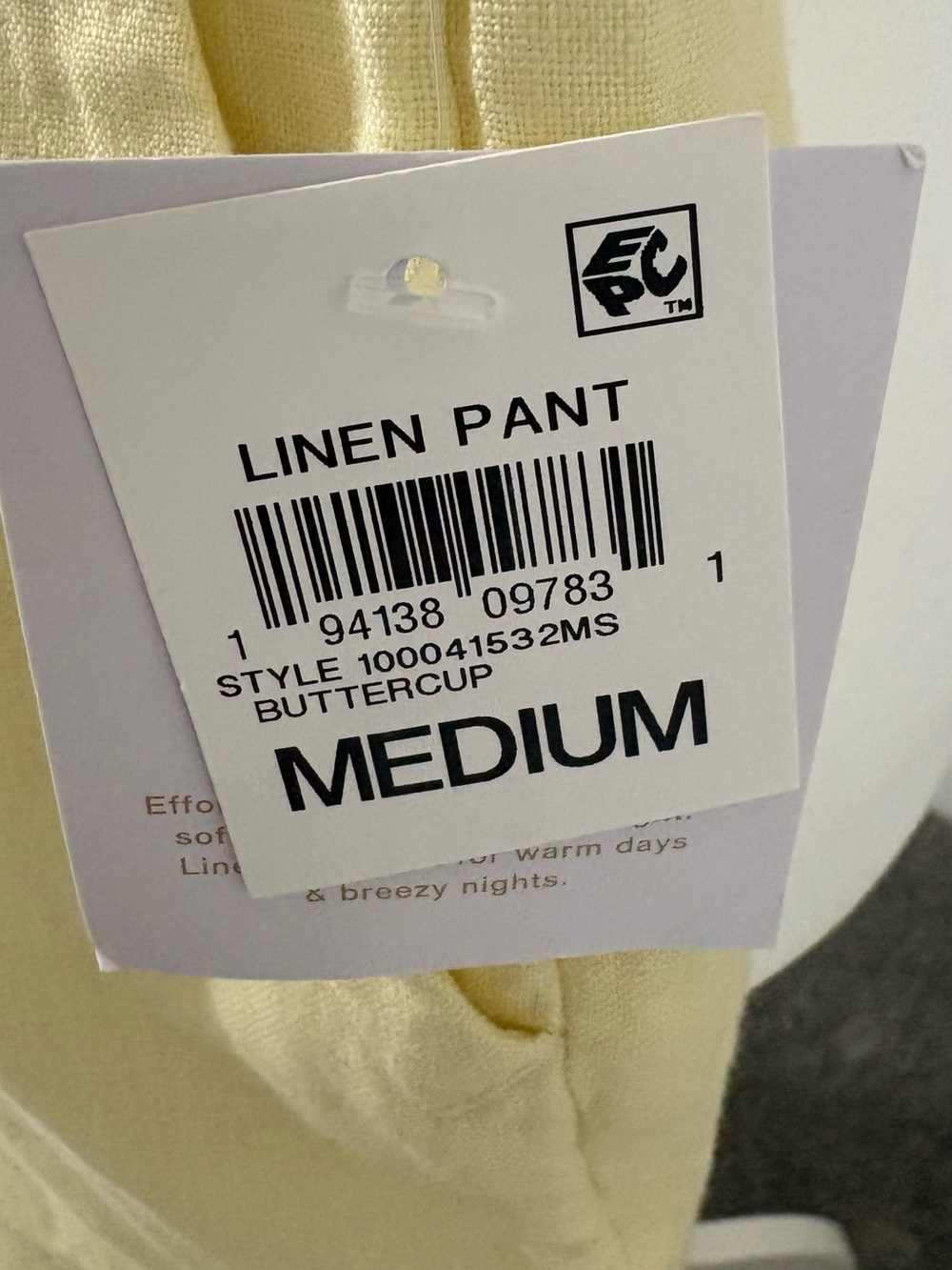 Butter Yellow 100% Linen Button-Up Top and Pants Set - Picture 6 of 10
